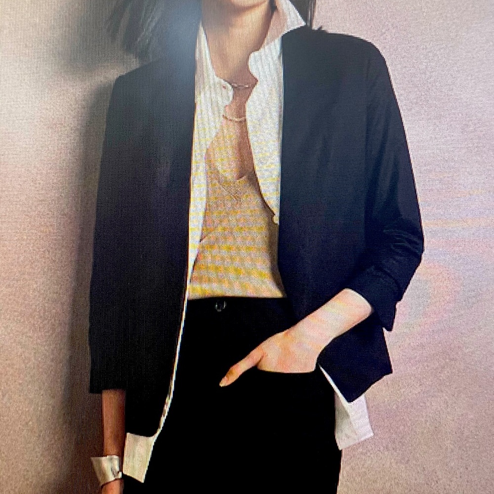 30% OFF 2!! Banana Republic Linen Blend BLACK blazer Size 2 NWT